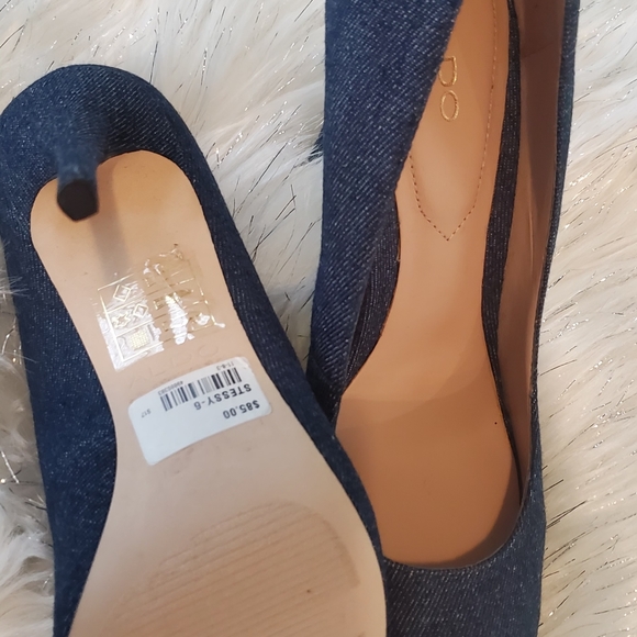New denim Aldo high heel shoes - Picture 8 of 11